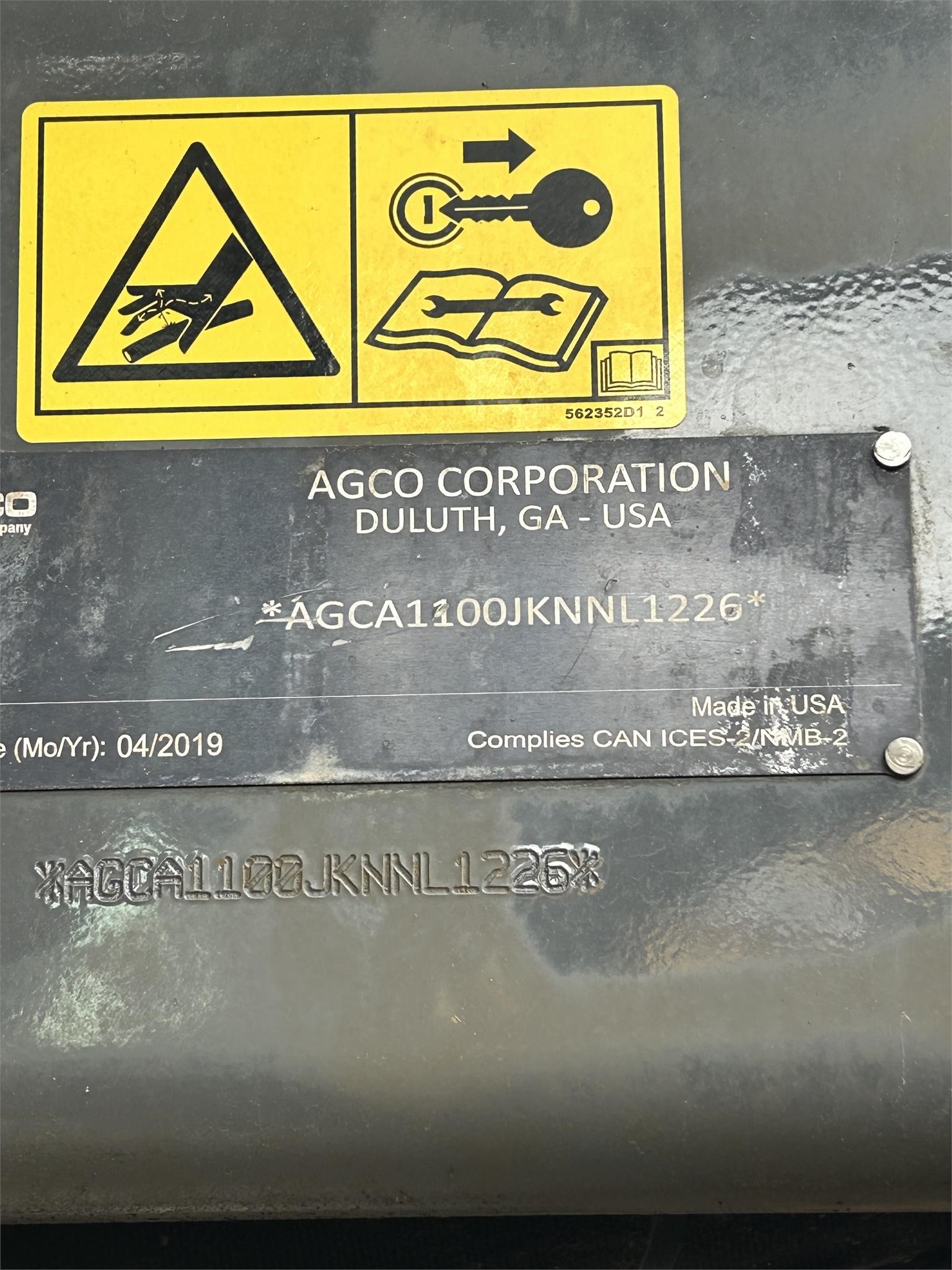 2019 Rogator RG1100C